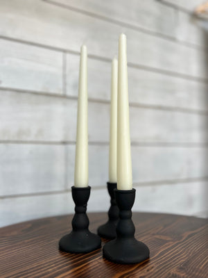 Black Taper Candlestick Holder