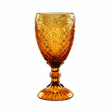 Orange Carousel Goblet